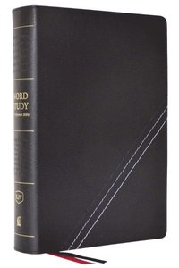 bokomslag KJV, Word Study Reference Bible, Bonded Leather, Black, Red Letter, Thumb Indexed, Comfort Print