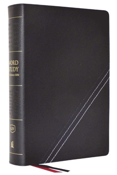 bokomslag KJV, Word Study Reference Bible, Bonded Leather, Black, Red Letter, Thumb Indexed, Comfort Print