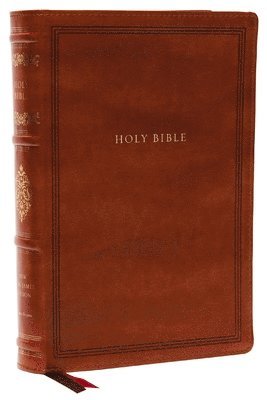 KJV, Wide-Margin Reference Bible, Sovereign Collection, Leathersoft, Brown, Red Letter, Comfort Print 1