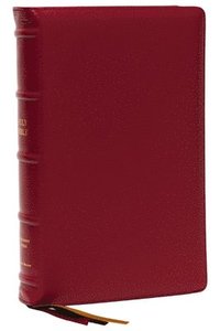 bokomslag KJV Holy Bible: Large Print Single-Column with 43,000 End-of-Verse Cross References, Red Goatskin Leather, Premier Collection, Personal Size, Red Letter: King James Version