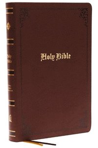 bokomslag KJV Holy Bible: Large Print with 53,000 Center-Column Cross References, Brown Bonded Leather, Red Letter, Comfort Print (Thumb Indexed): King James Version