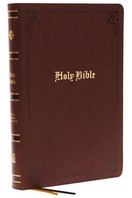 KJV Holy Bible: Large Print with 53,000 Center-Column Cross References, Brown Bonded Leather, Red Letter, Comfort Print (Thumb Indexed): King James Version 1