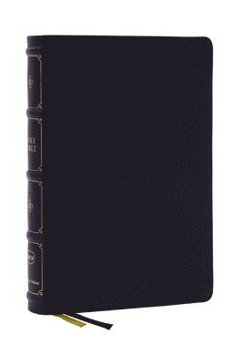 Thomas Nelson - NKJV, Large Print Thinline Reference Bible, Blue Letter, Maclaren Series, Leathersoft, Black, Comfort Print, Inbunden