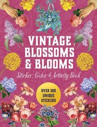 bokomslag Vintage Blossoms and Blooms Sticker, Color & Activity Book