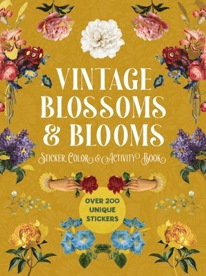 bokomslag Vintage Blossoms and Blooms Sticker, Color & Activity Book