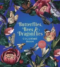 bokomslag Butterflies, Bees & Dragonflies Coloring Book