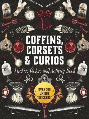 Coffins, Corsets & Curios Sticker, Color & Activity Book