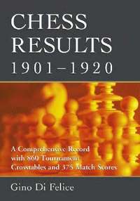 bokomslag Chess Results, 1901-1920