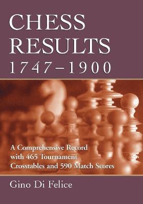 Chess Results, 1747-1900 1