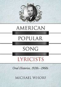 bokomslag American Popular Song Lyricists