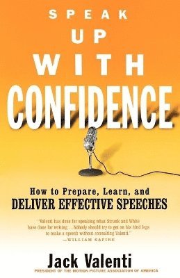 Jack Valenti - Speak Up With Confidence, Häftad