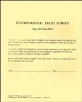 Interpersonal Trust Surveys, Self, Revised Second Printing 1