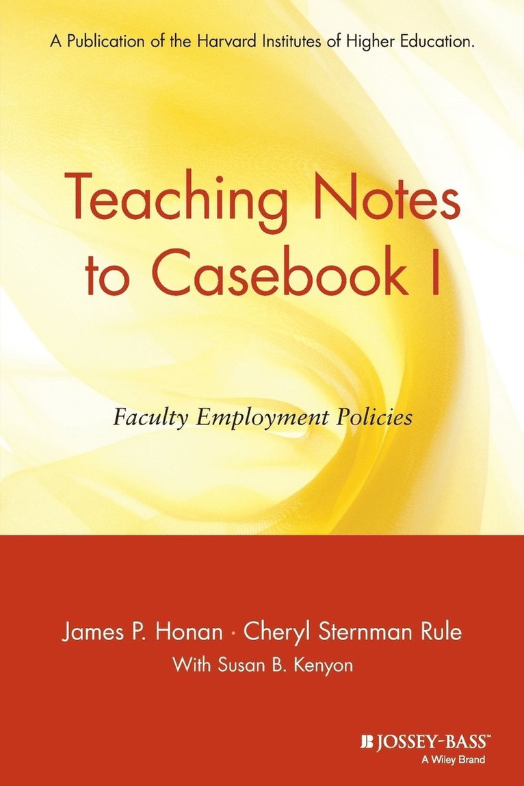 Teaching Notes to Casebook I 1