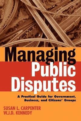 bokomslag Managing Public Disputes