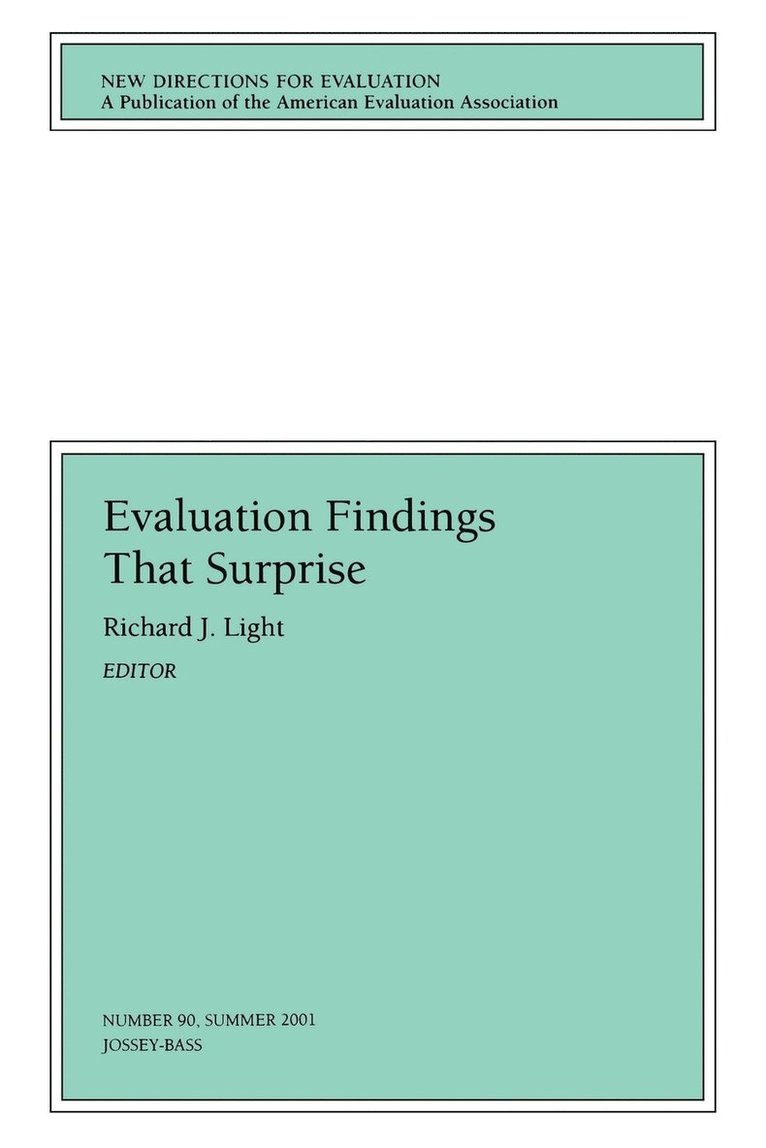 Evaluation Findings That Surprise