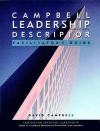 bokomslag Campbell Leadership Descriptor Facilitator's Guide Package