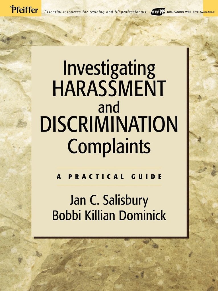 Investigating Harassment and Discrimination Complaints 1