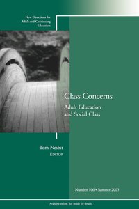 bokomslag Class Concerns: Adult Education and Social Class