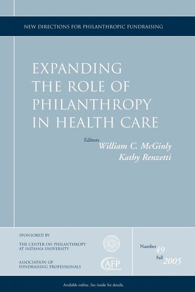 bokomslag Expanding the Role of Philanthropy in Health Care