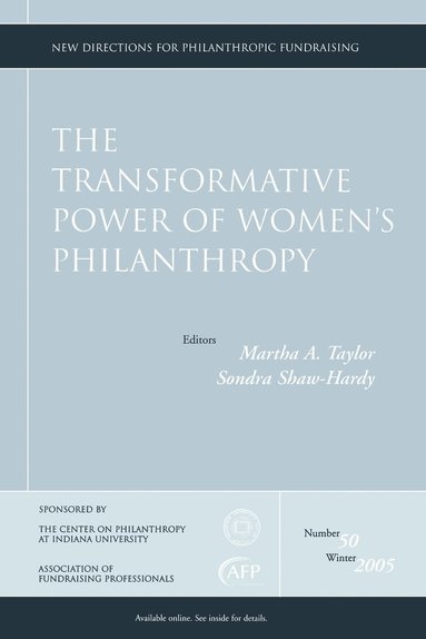 bokomslag The Transformative Power of Women's Philanthropy