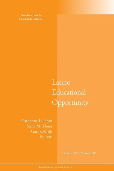 bokomslag Latino Educational Opportunity
