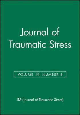 bokomslag Journal of Traumatic Stress, Volume 19, Number 4