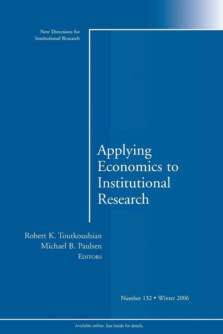 Applying Economics to Institutional Research 1