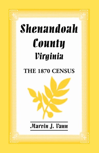 bokomslag Shenandoah County, Virginia