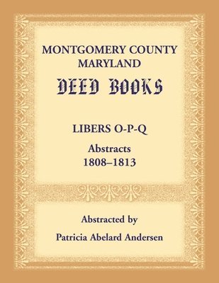 bokomslag Montgomery County, Maryland Deed Books