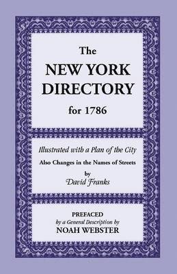 bokomslag New York Directory for 1786