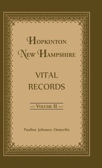 bokomslag Hopkinton, New Hampshire, Vital Records, Volume 2