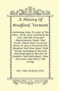 bokomslag A History of Bradford, Vermont