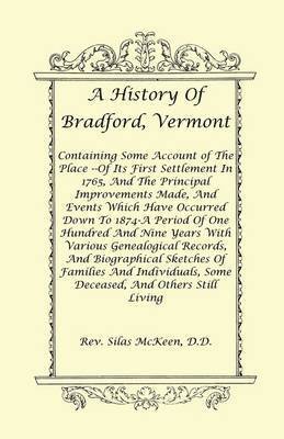 bokomslag A History of Bradford, Vermont