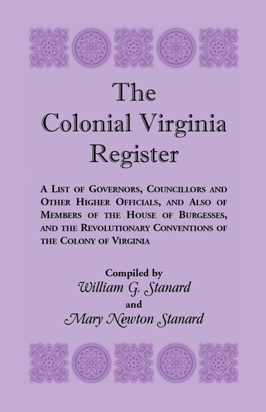 bokomslag The Colonial Virginia Register