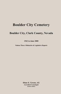 bokomslag Boulder City, Cemetery, Volume 3