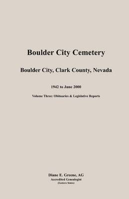 bokomslag Boulder City, Cemetery, Volume 3