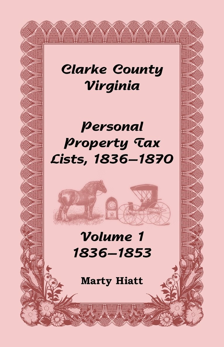 Clarke County, Virginia Personal Property Tax Lists 1