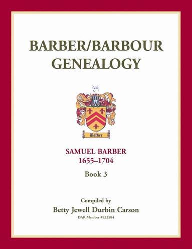 bokomslag Barber/Barbour Genealogy