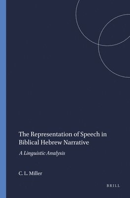 bokomslag Representation of Speech in Biblical Hebrew Narrative