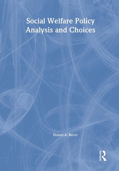 bokomslag Social Welfare Policy Analysis and Choices