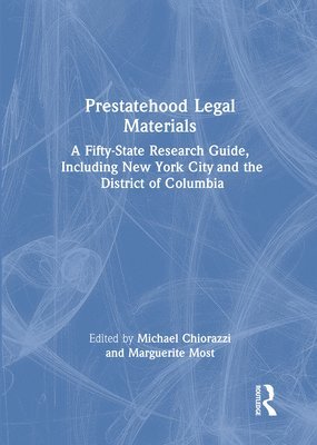 bokomslag Prestatehood Legal Materials