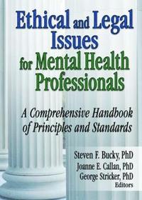 bokomslag Ethical and Legal Issues for Mental Health Professionals