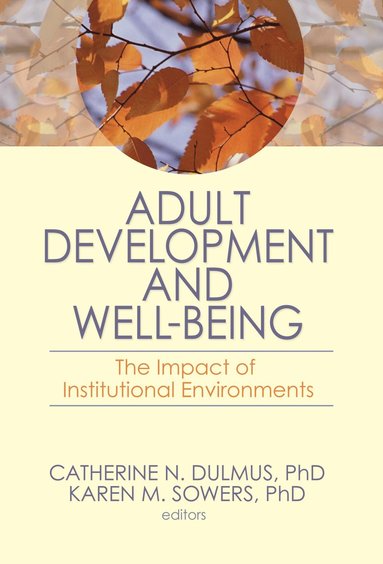 bokomslag Adult Development and Well-Being