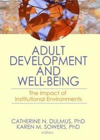bokomslag Adult Development and Well-Being