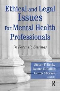 bokomslag Ethical and Legal Issues for Mental Health Professionals