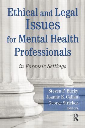 bokomslag Ethical and Legal Issues for Mental Health Professionals