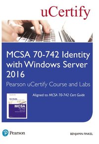 bokomslag MCSA 70-742 Identity with Windows Server 2016 Pearson uCertify Course and Labs Student Access Card