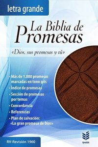 bokomslag Biblia de Promesas Letra Grande Piel ESP./Caf'/Con Indice