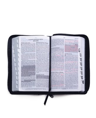 bokomslag Santa Biblia de Promesas Reina Valera 1960 / Tamaño Manual / Letra Grande / Piel Especial Con Índice Y Cierre / Negra // Spanish Promise Bible Rvr60 / Handy Size / Large Print / Leathersoft with In...