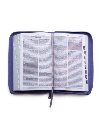Santa Biblia de Promesas Reina Valera 1960 / Tamaño Manual / Letra Grande / Piel Especial Con Índice Y Cierre / Lavanda // Spanish Promise Bible Rvr60 / Handy Size / Large Print / Leathersoft with Index and Zipper / Lavander